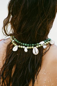 Image 6 of Jasper cowry necklace