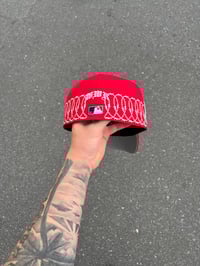 Image 4 of GREY BRIM ANAHEIM ANGELS CUSTOM FITTED CAP 