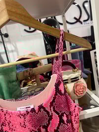 Image 2 of fashion nova pink snakeskin dress 