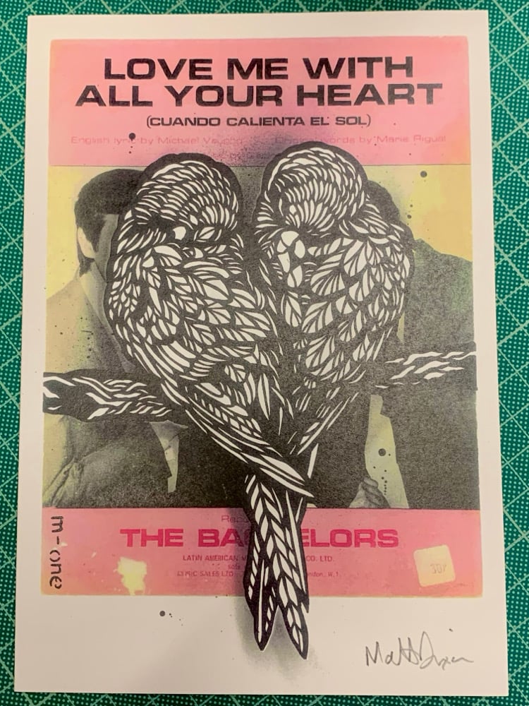 Image of ‘Love Me With All Your Heart’ A5 Print/Greetings Card