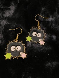 Soot Sprite With Stars Earrings