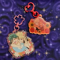 Image 1 of BakuDeku & KiriBaku Rainbow Acrylic Keychains