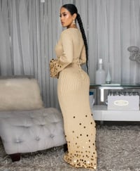 Image 7 of AESHIA NUDE SHIMMER MAXI DRESS