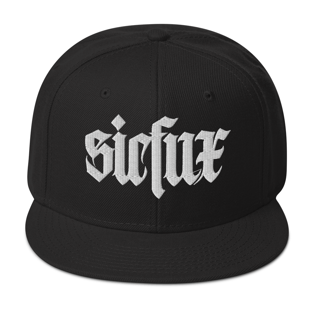 Image of White Sicfux 3D Puff Snapback Hat