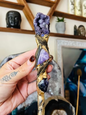 Image of Eclipse Manifesting Pen purple agate