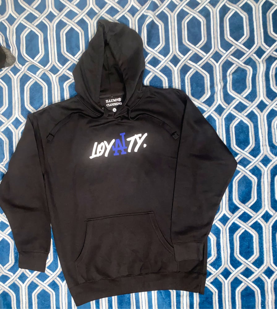 Image of Black loyalty hoodie unisex 