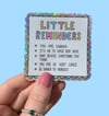 Glitter little reminders stickers