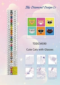 Image 4 of Cute Cats with Glasses by Doodles First