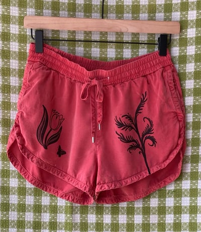 Image of Watermelon Pink Pajama Shorts/ Daisy Dukes