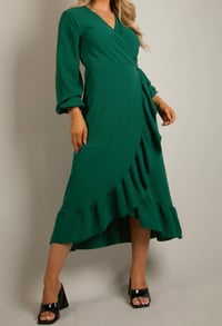 Image 3 of “The Gabriella Dress” IN GREEN