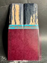 Image 2 of Giraffe Bone & Richlite Micarta Segmented Knife Scales