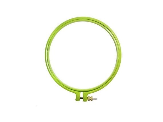 6 Plastic Embroidery Hoop Green