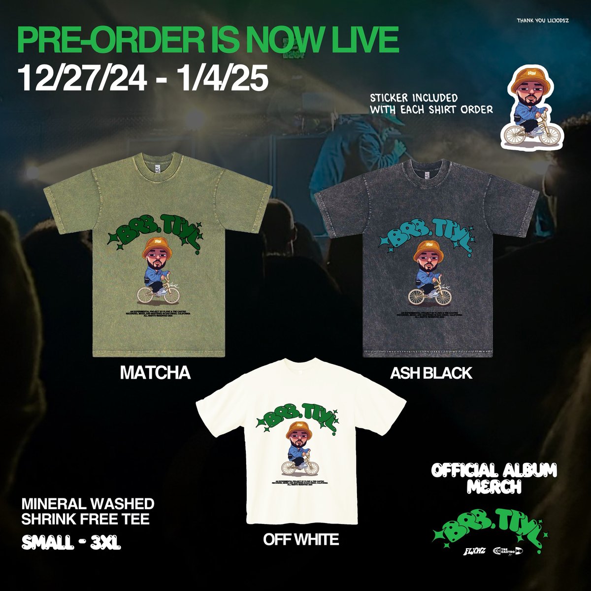 Image of PRE-ORDER LIMITED EDITION ALBUM BRB, TTYL. TEES