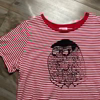 Image 2 of women's peter griffin striped crop shirt