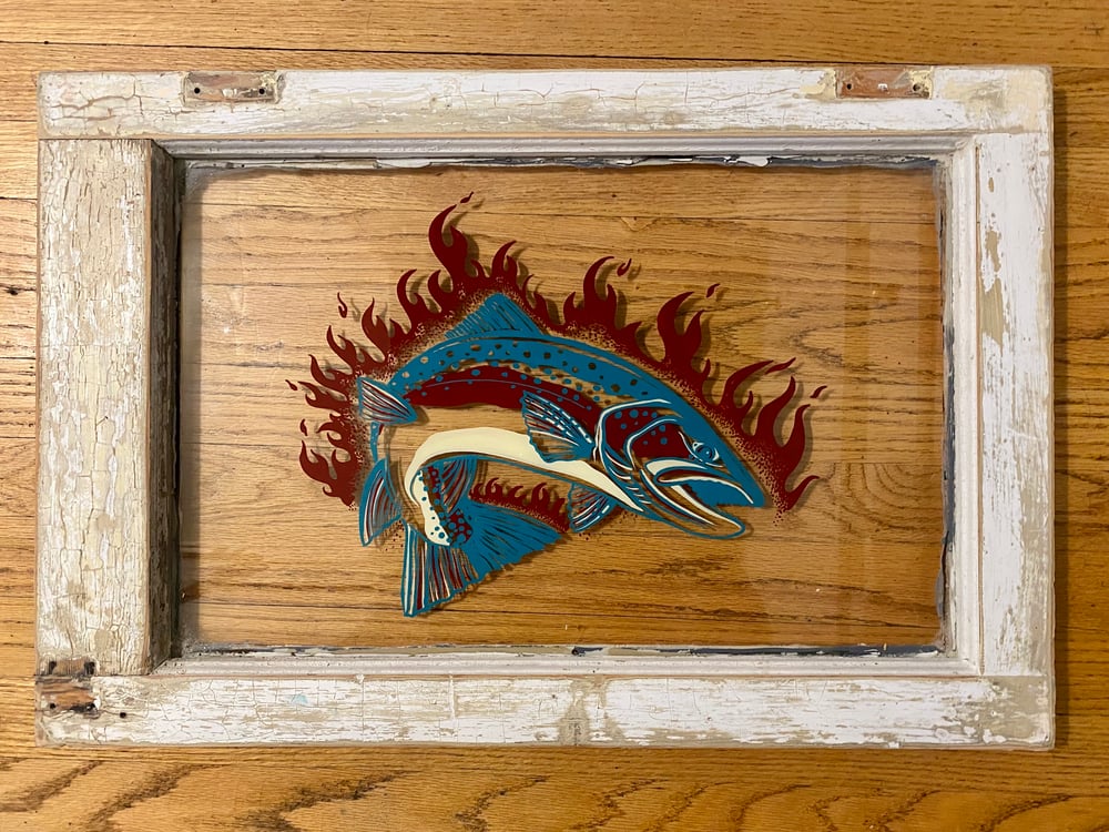 Fish is on fire! 