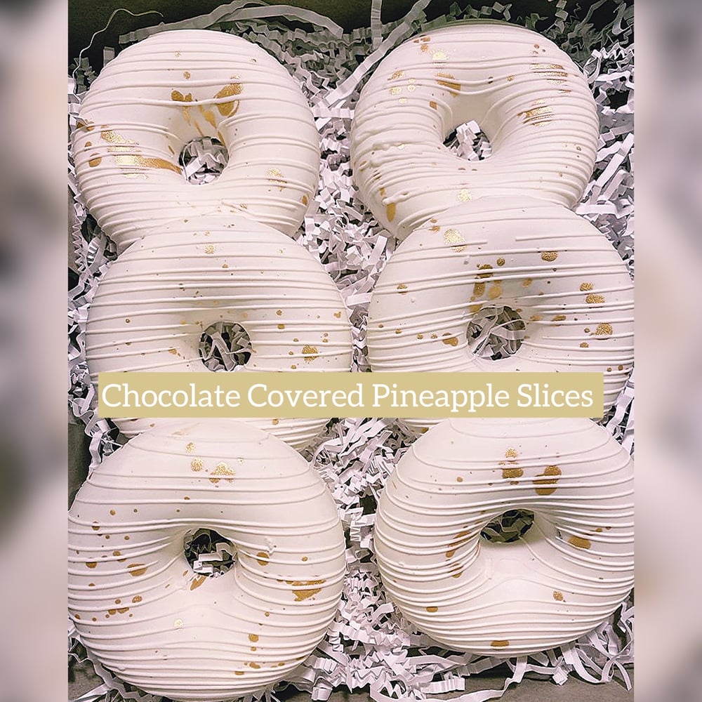 Image of Chocolate Covered Strawberries, Pineapple Rings, Apple Slices