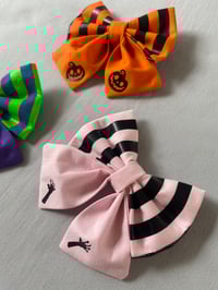 Image 2 of Halloween Stripes Sailor Bows / Bow Ties