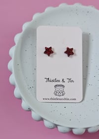Image 6 of Glitter Star Studs 