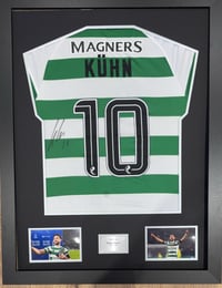 Signed Framed Nicholas Kühn Celtic FC Shirt