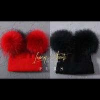Image 2 of Fur “Beanie” skull cap (pre order)7-14 days to ship