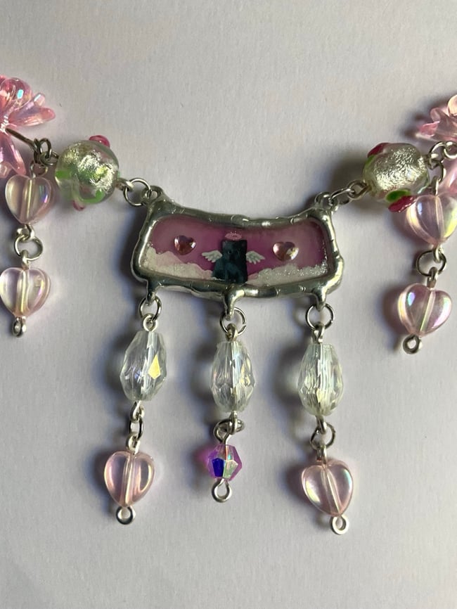 Beaded Angel Necklace