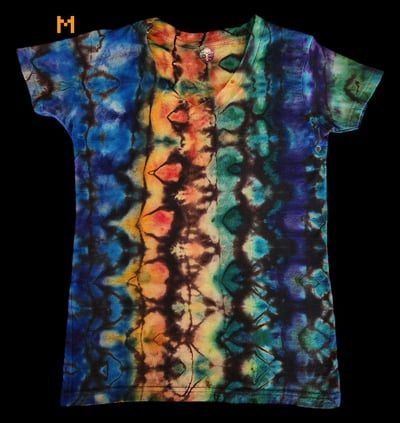 Image of COSMIC FREQUENCY v-neck T-shirt M
