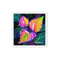 Image 2 of Anthurium Glow Framed Canvas Print