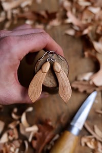 Image 6 of Maple/Sycamore seed - Earrings 