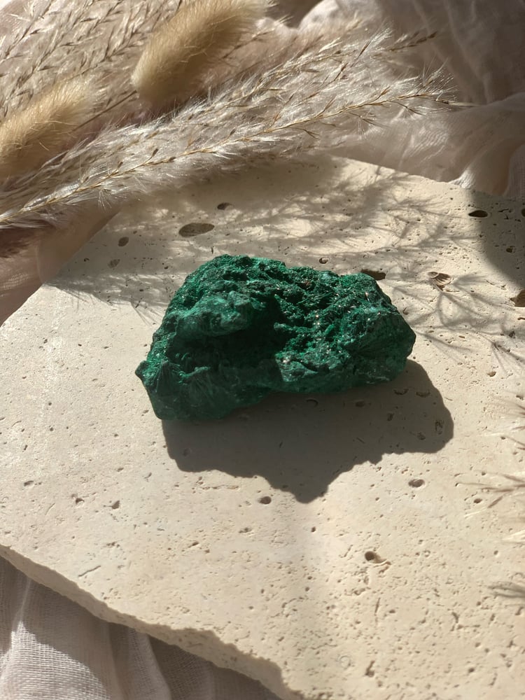 Image of Silky Malachite Clusters