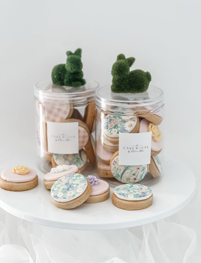 Image of Vintage Floral Cookie Jars