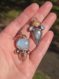 Image 3 of ***DISCOUNTED** Electroformed Jelly opal necklace 01