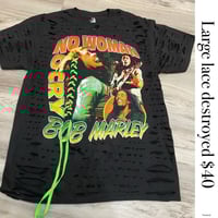 Large Bob Marley lace destroyed
