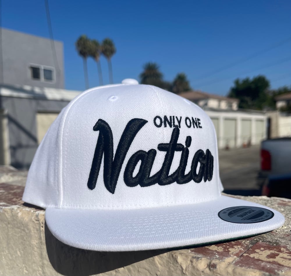 Only One Nation All White snapback 