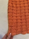late 60s apricot crochet bellbottoms and tunic top