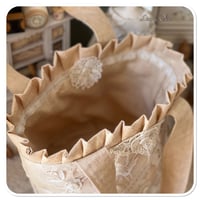 Image 5 of Handmade Vintage french lace Bucket Bag