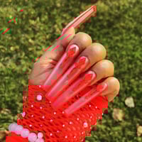 Image 3 of Nails - XLong Luxury (Red Design)