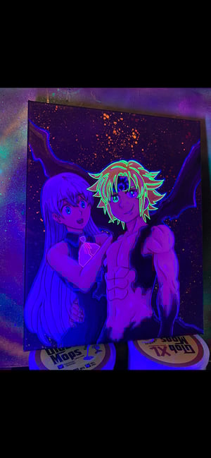 Image of Meliodas + 👑Elizabeth Painting 