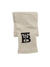 Image 1 of White sleeve with black combo TB logo