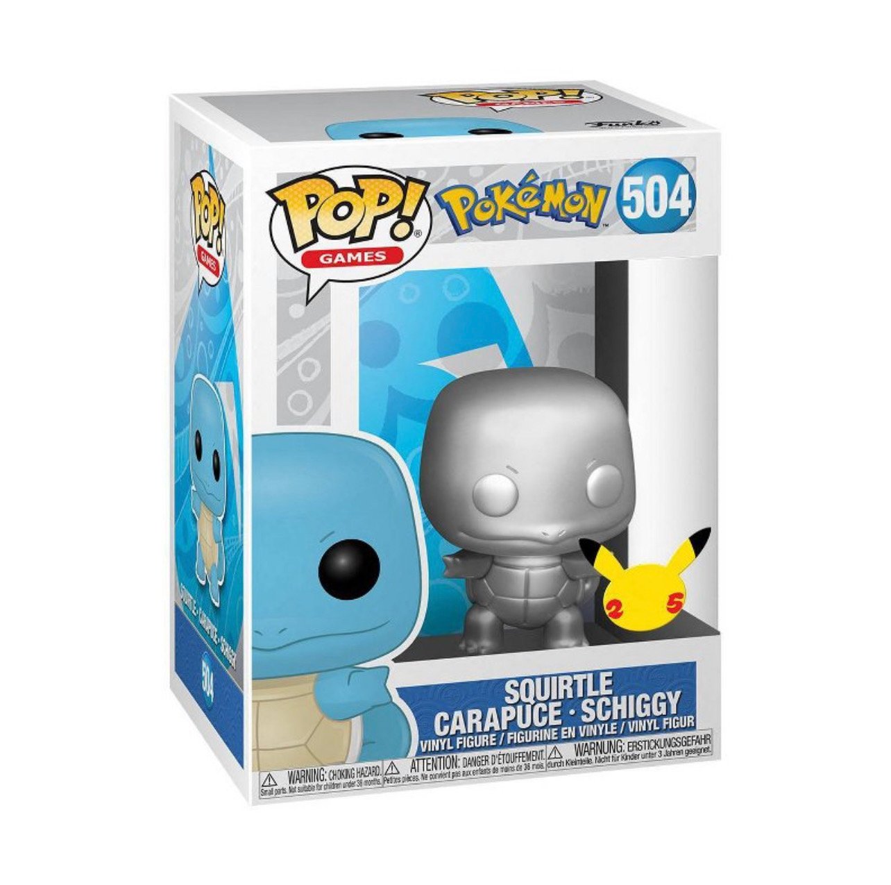 Funko POP! Games: Pokemon - Squirtle (Metallic)