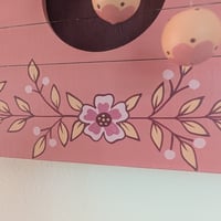 Image 4 of Pink Folk Art Door Harp