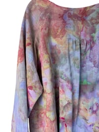 Image 8 of XL Cotton Woven Forager Top in Nebula Watercolor Ice Dye