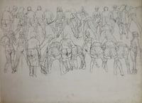Image 1 of Charles Reynolds, Untitled 01, 60s pencil drawing on illustration board, 76,5 x 102 cm