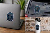 Image 2 of Gig- The Art of Michigan Music Stickers #1