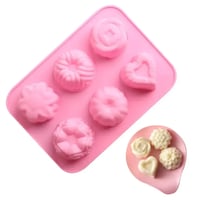 Image 2 of Silicone Cake Mold – Flower, Heart, Star Shapes For Cookies, Muffins, Chocolate & Cake Decoratio