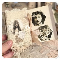 Image 7 of Custom listing for Silvia Sweet Daisy a vintage French lace snippet book and box