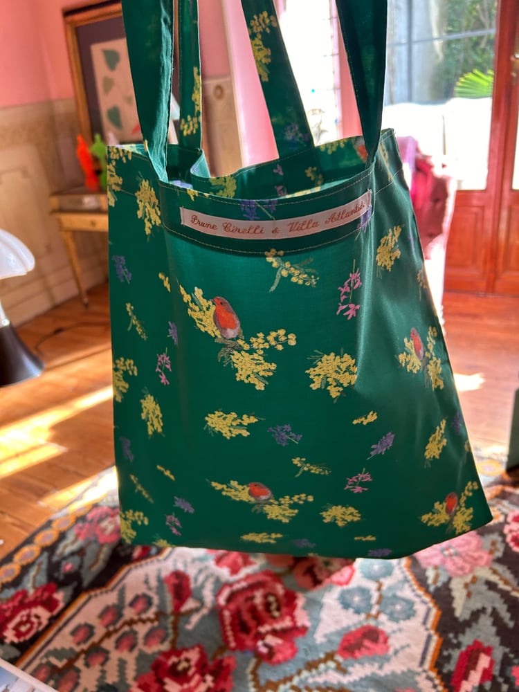 Image of Tote bag en coton ou lin et coton Fille de janvier 