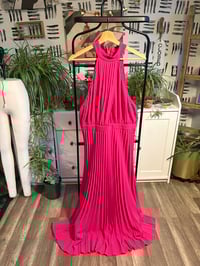 Pink pleated dress