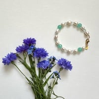 Image 3 of Chalcedony & Pearl Bracelet