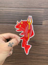 Trout Devil Sticker