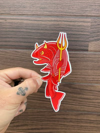 Image 2 of Trout Devil Sticker